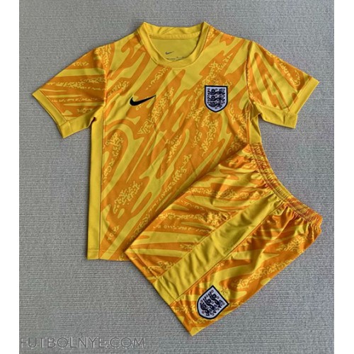 Camiseta Inglaterra Portero Primera Equipación para niños Eurocopa 2024 manga corta (+ pantalones cortos)